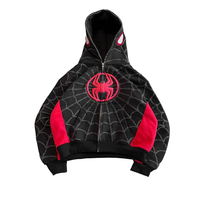 BLACK AND RED SPIDER JACKET