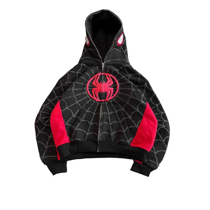 BLACK AND RED SPIDER JACKET